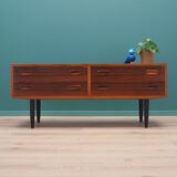 Rosewood chest of drawers, Danish design, 1960s, manufacturer: Hundevad & Co