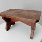 Antique solid oak stool
