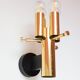 German "space age" appliques in gilded brass Bega Bloom (4 AVAILABLE).