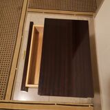 Vintage bedside fomica rosewood style 50-60 with compass feet