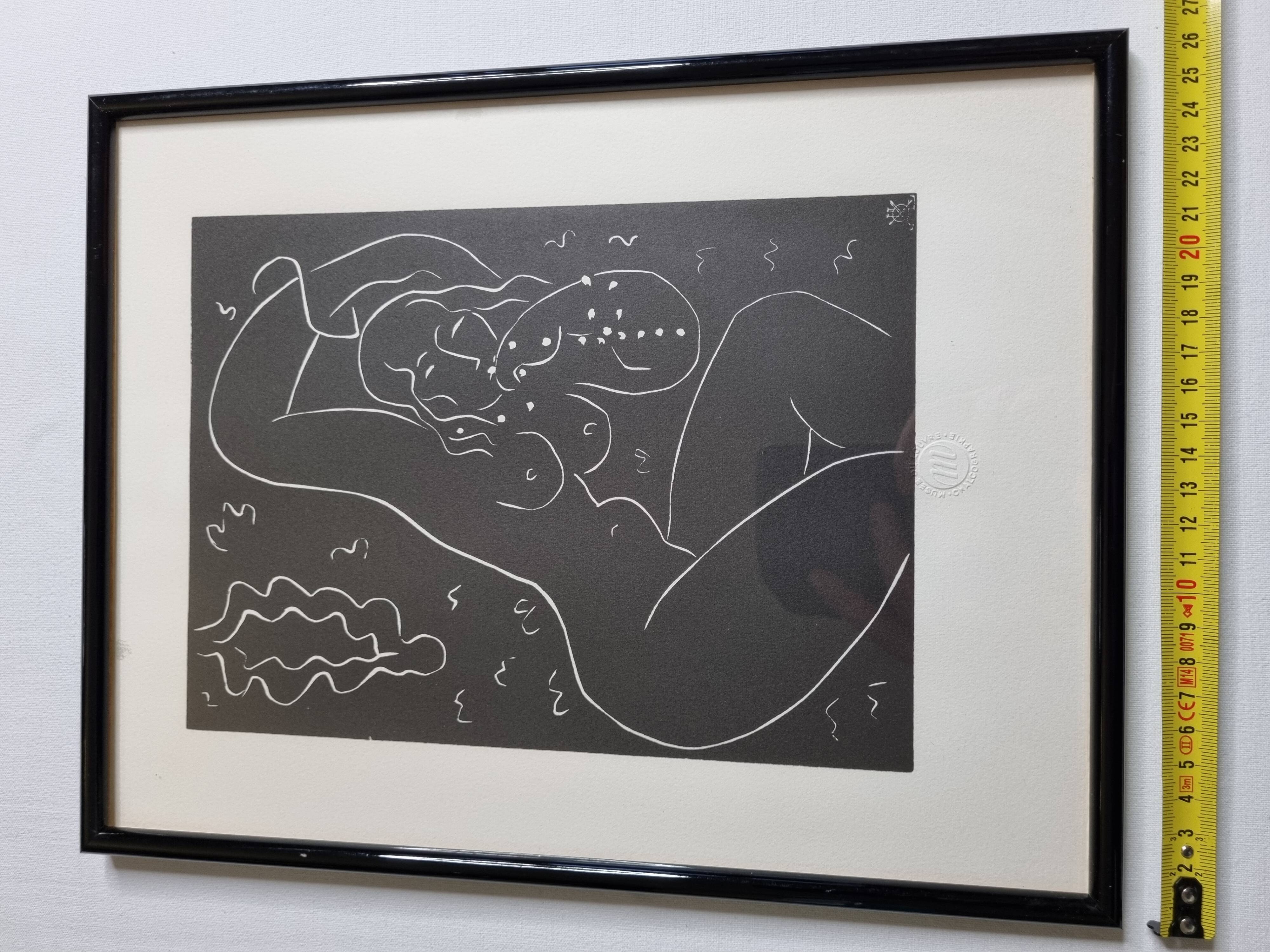 “Nude with bracelet” after Henri Matisse, Framed print from the Chalcographie du Louvre