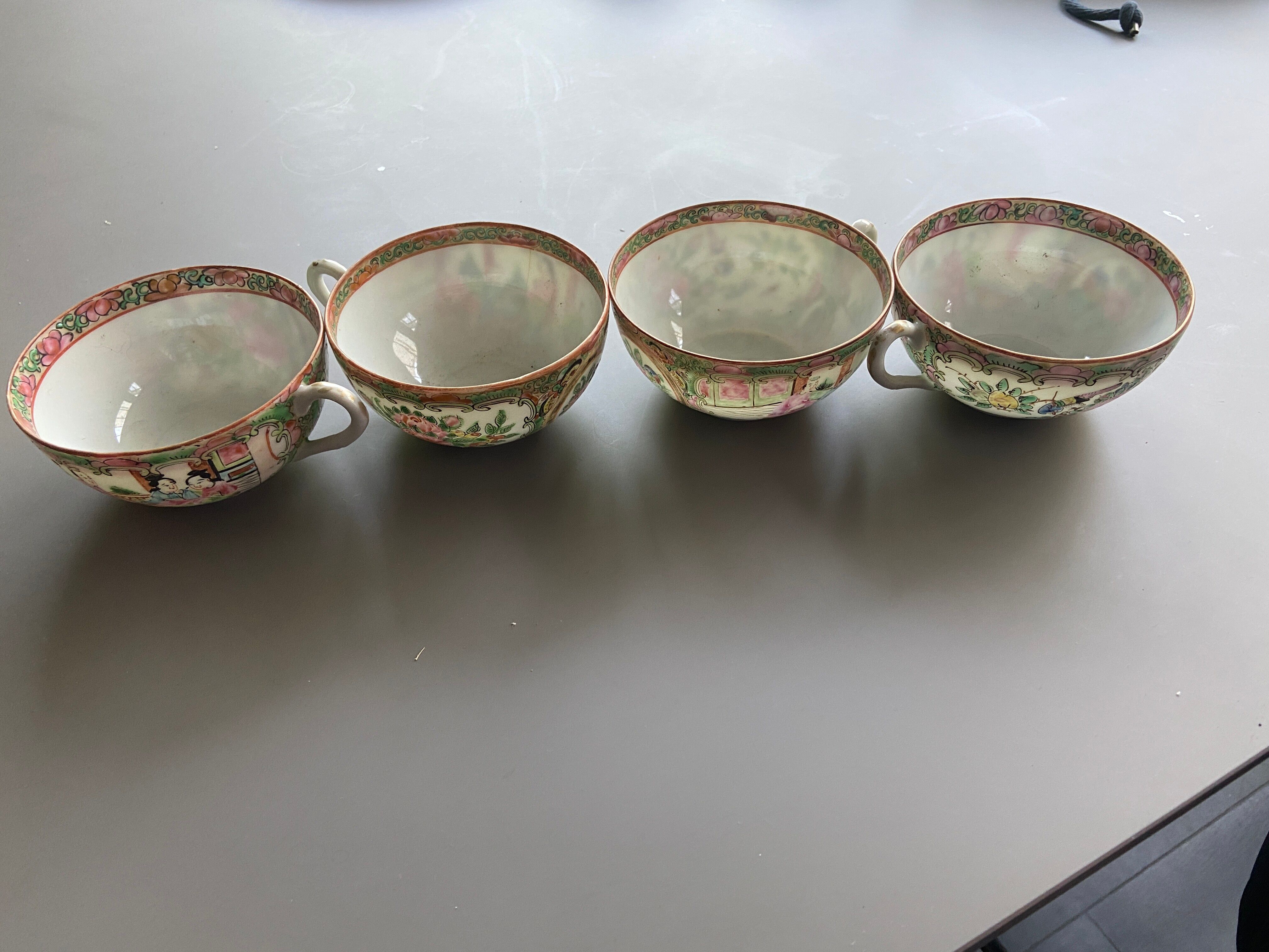 Chinese porcelain tea cups