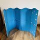 Screen made of painted canvas