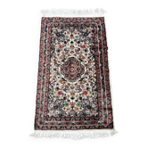 Persian rug in wool and silk 110cm x 60cm