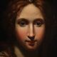 Ancient Italian painting from the 17th century, allegory of magnificence