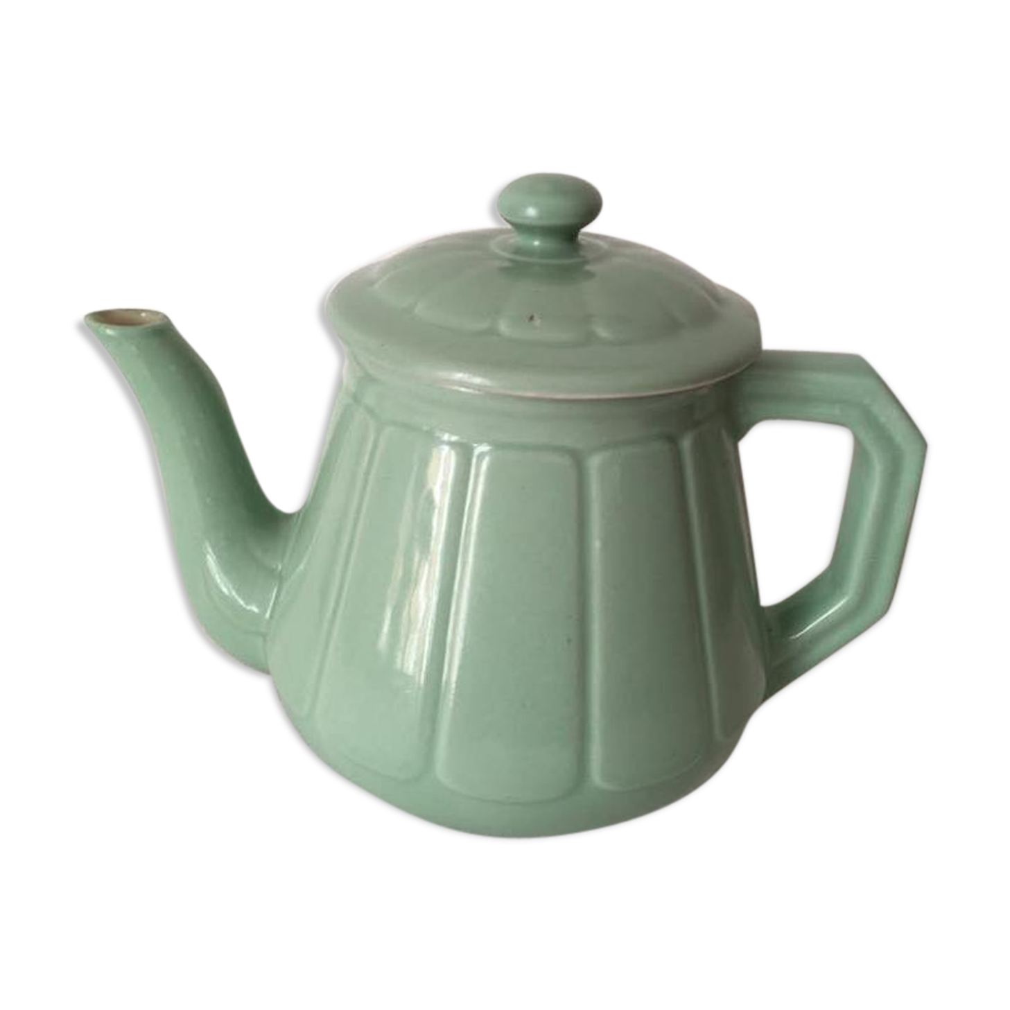 Celadon green old teapot