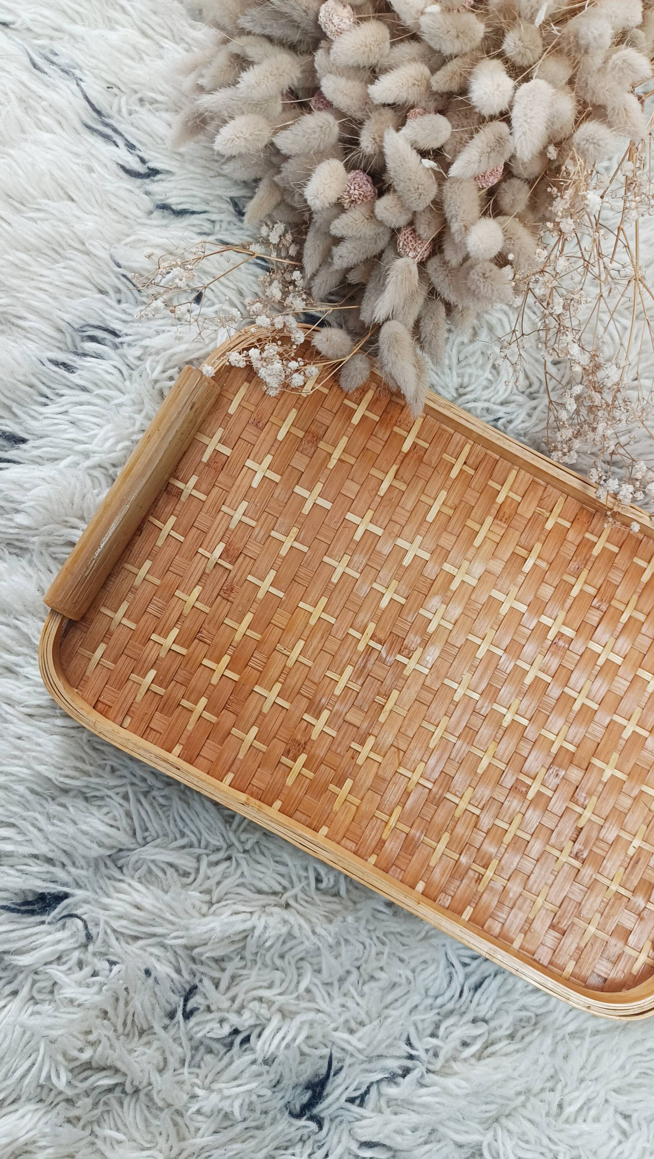Rattan tray