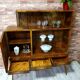 Unique art deco cabinet with drawers. Poland 1950s