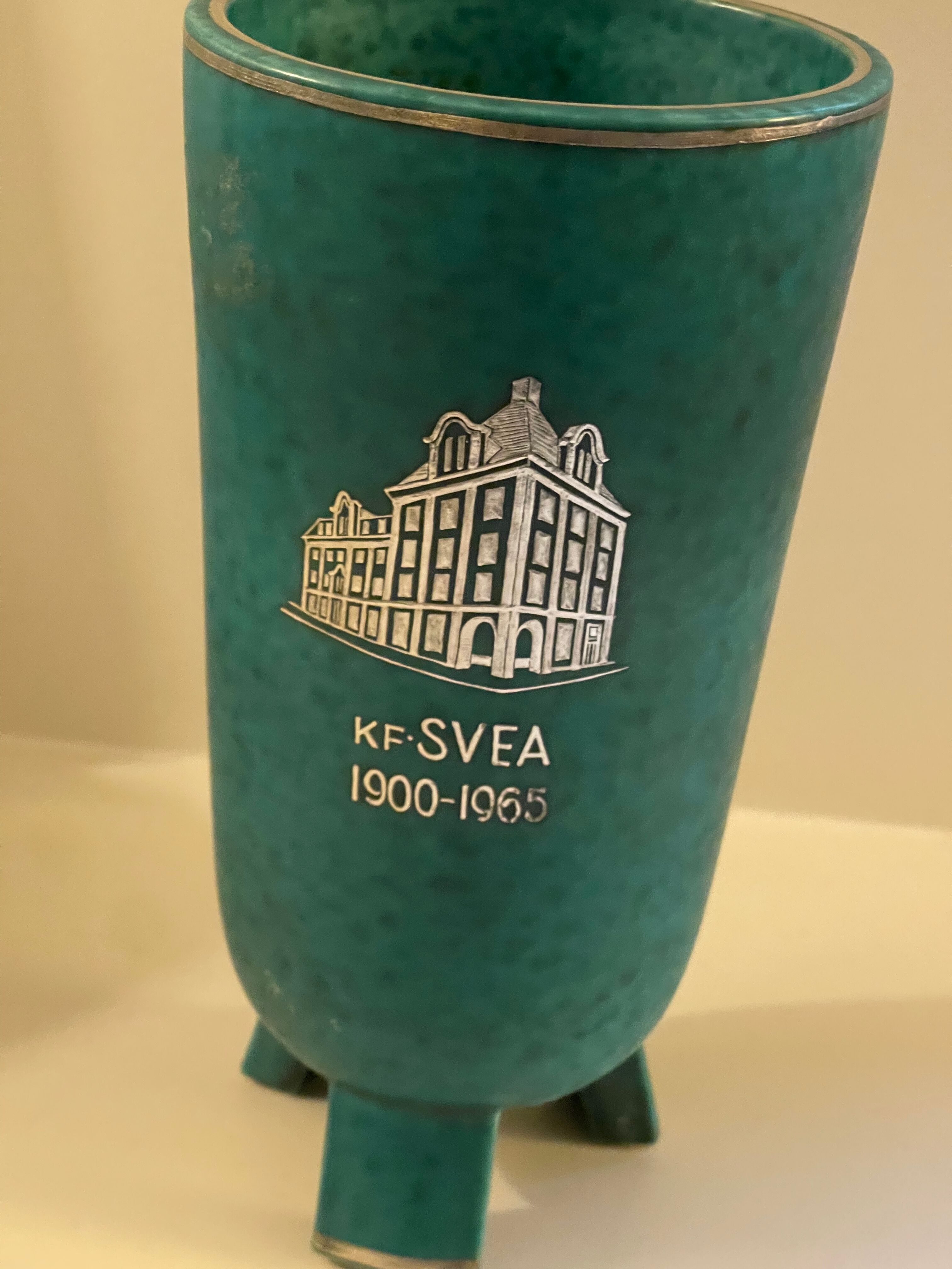 Vase Gustavsberg argenta wilhelm kage