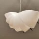 Danish conch, snail shell hanging lamp from the 80s, made of hard ABS plastic.