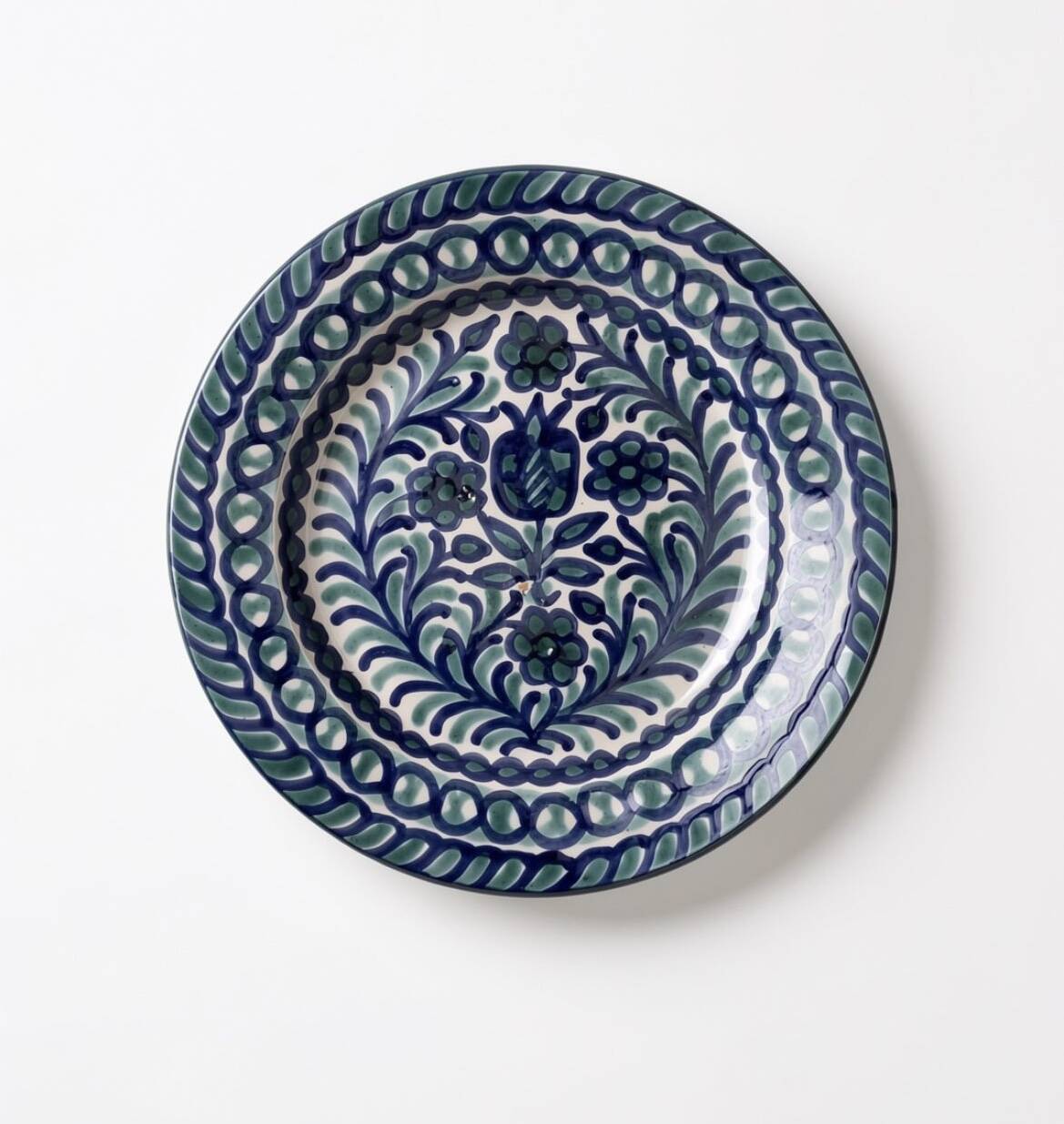 Fajalauza enamelled flat plate