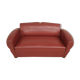 Canapé style club simili cuir 1950
