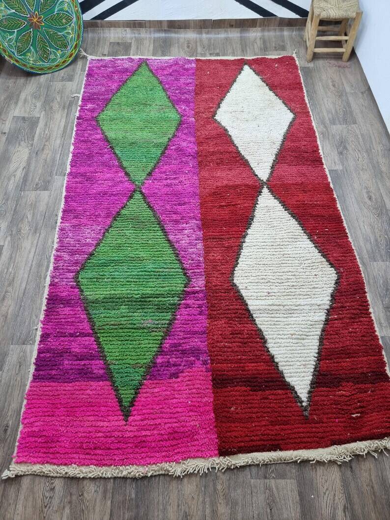 Tapis berbère en laine pure