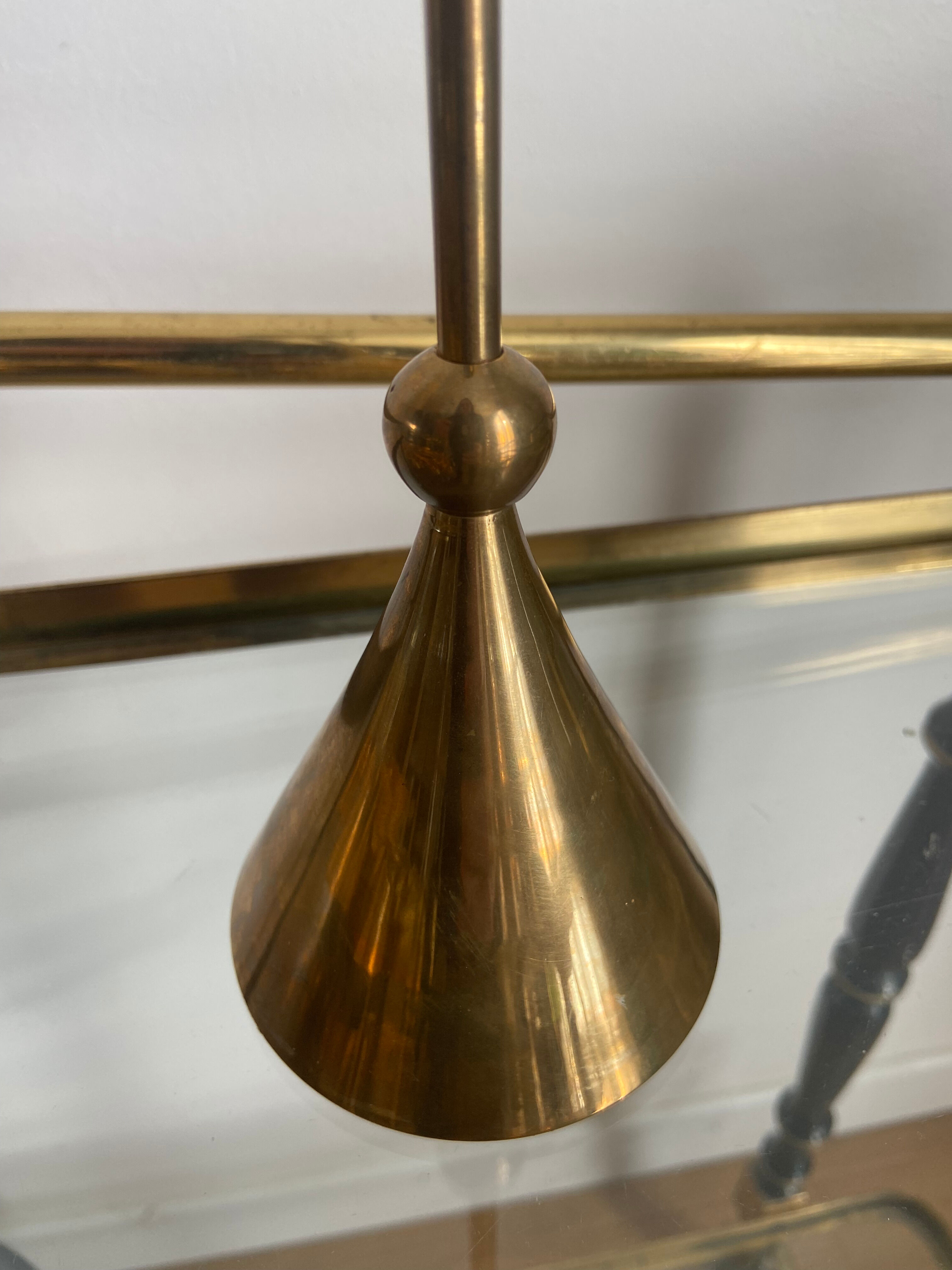 TOP VINTAGE BRASS CHANDELIER