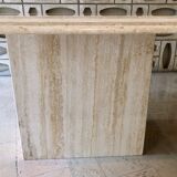 Travertine dining table