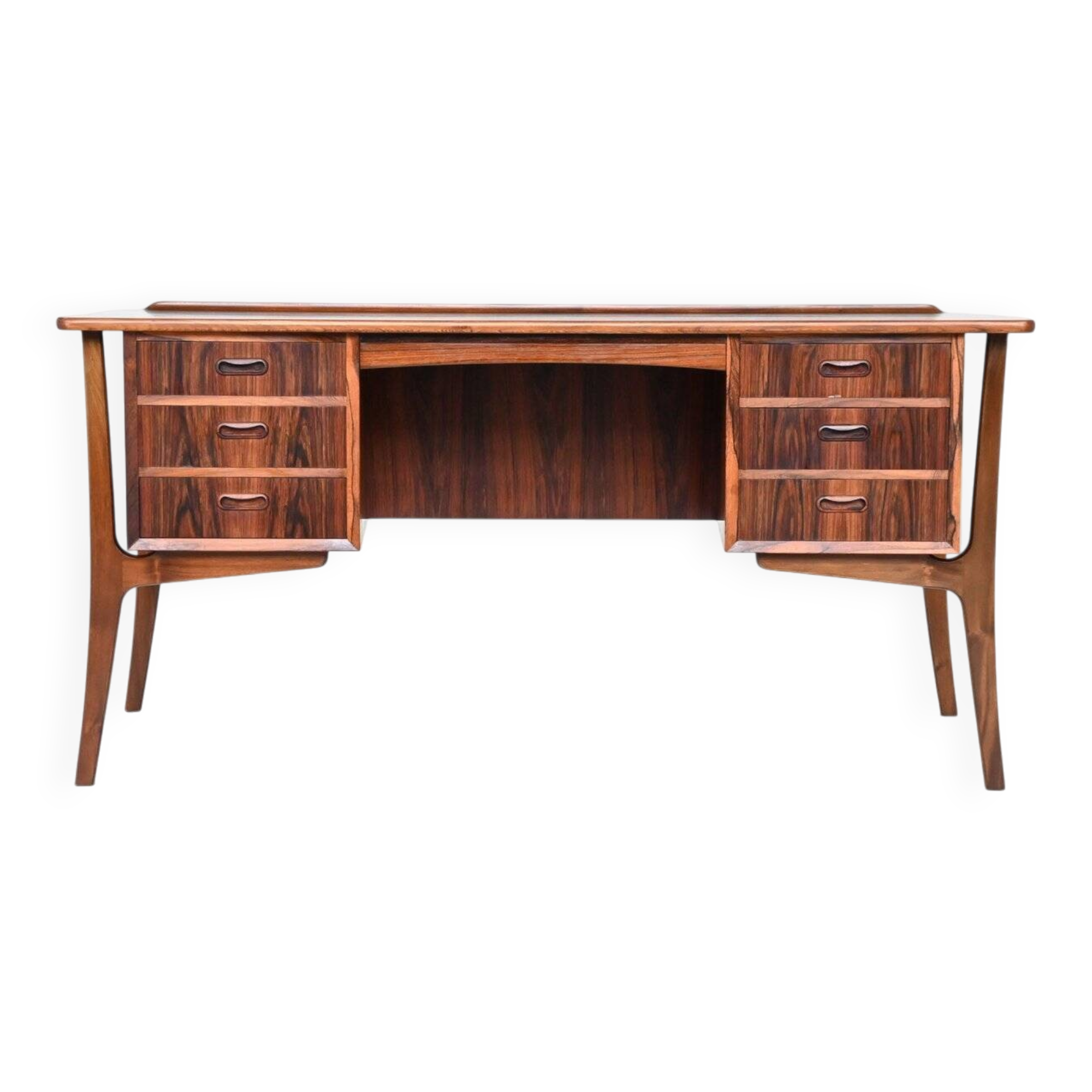 Svend Aage Madsen writing desk in rosewood H.P. Hansen Denmark 1960
