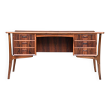 Svend Aage Madsen writing desk in rosewood H.P. Hansen Denmark 1960