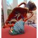 Lamp night light amphora ceramic vintage