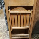 Light wooden folding chair
