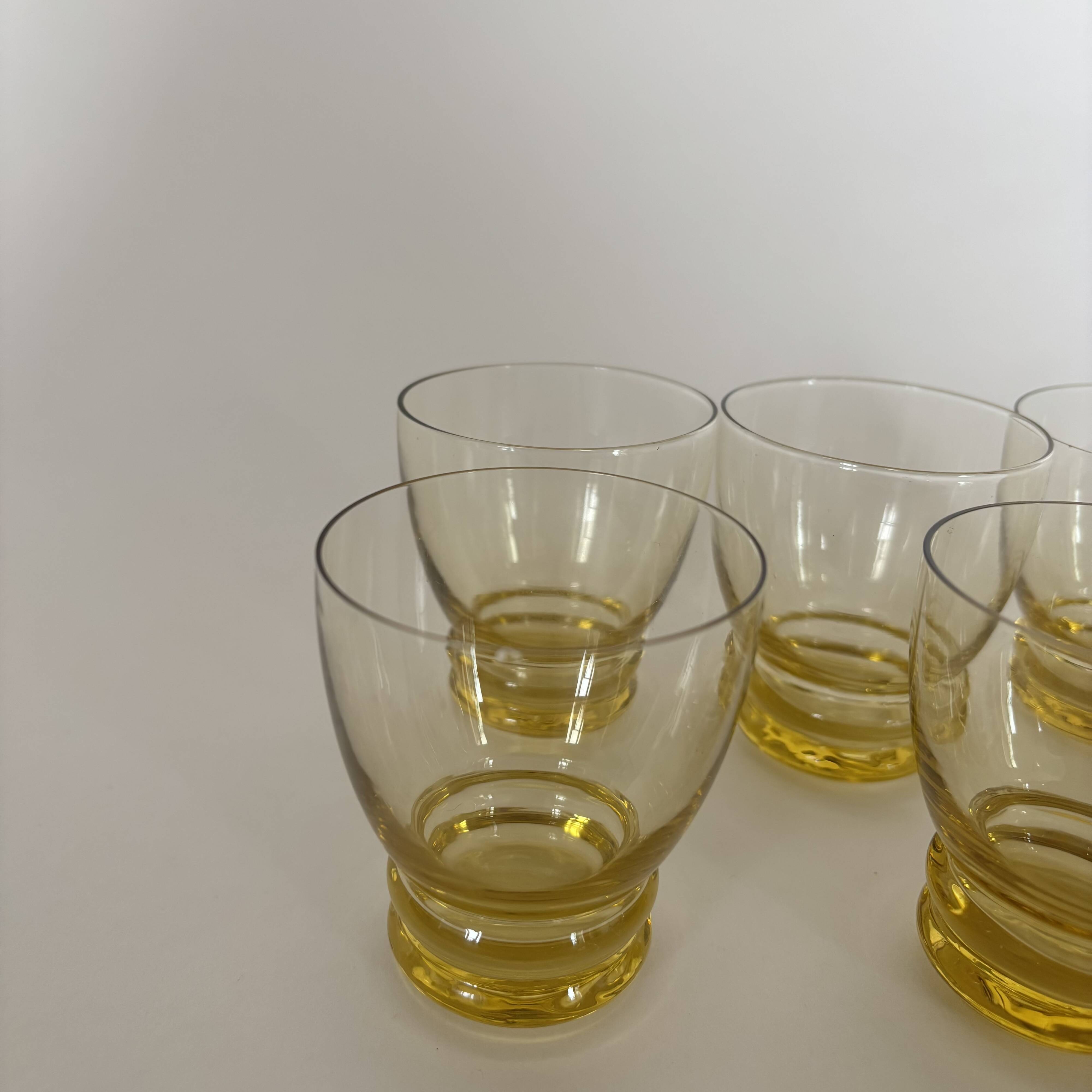 Small yellow glasses