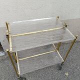 Vintage plexi serving trolley