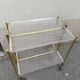 Vintage plexi serving trolley
