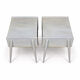 Set de 2 tables de chevet en chêne, suède, 1960