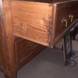 2 bedside tables with Louis XV style marquetry doors