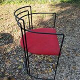 6 chairs from the 80s, metal structure