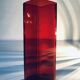 Vintage vase • red glass • 1970's