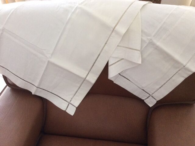 Set of 16 antique hand-embroidered stainedcases