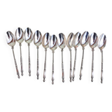 12 Silverplated teaspoons