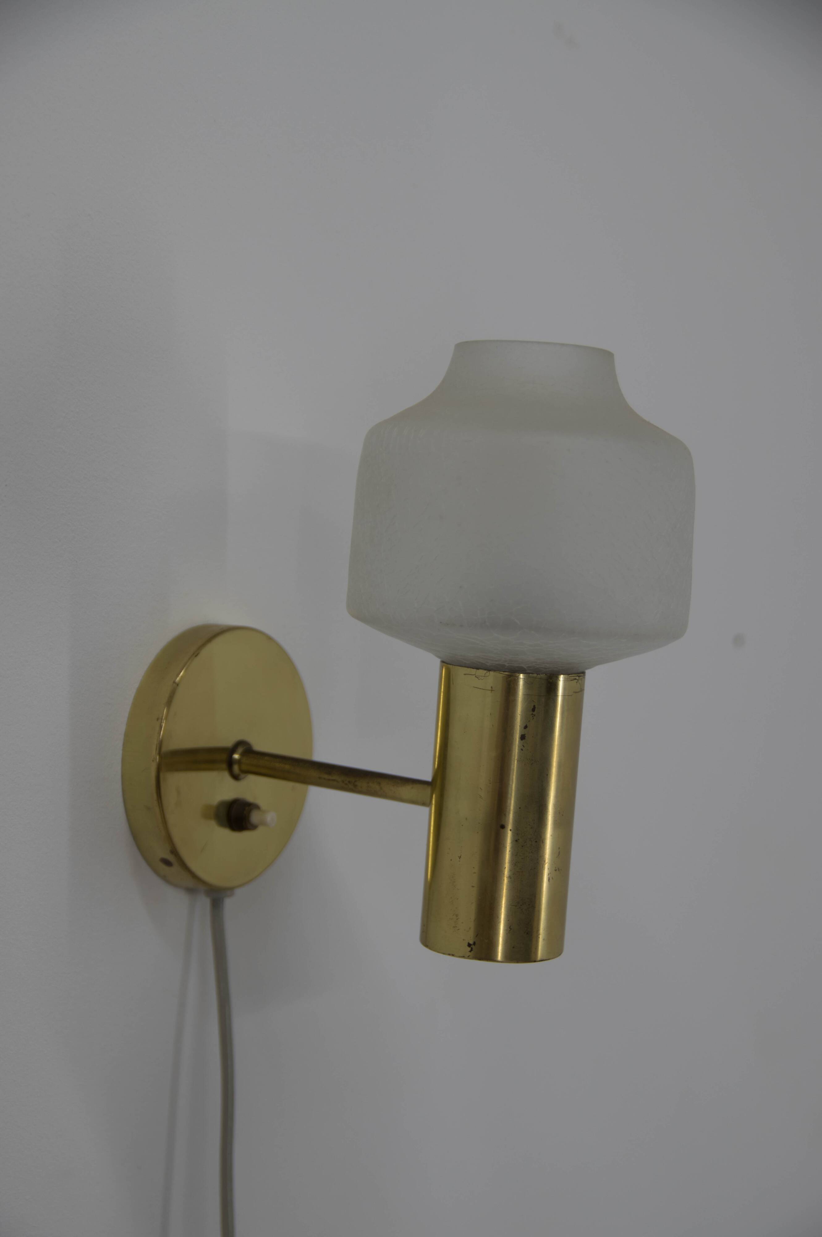 Set of Two Wall Lamps, Denmark, 1970s