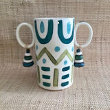 Hand-painted ceramic vase