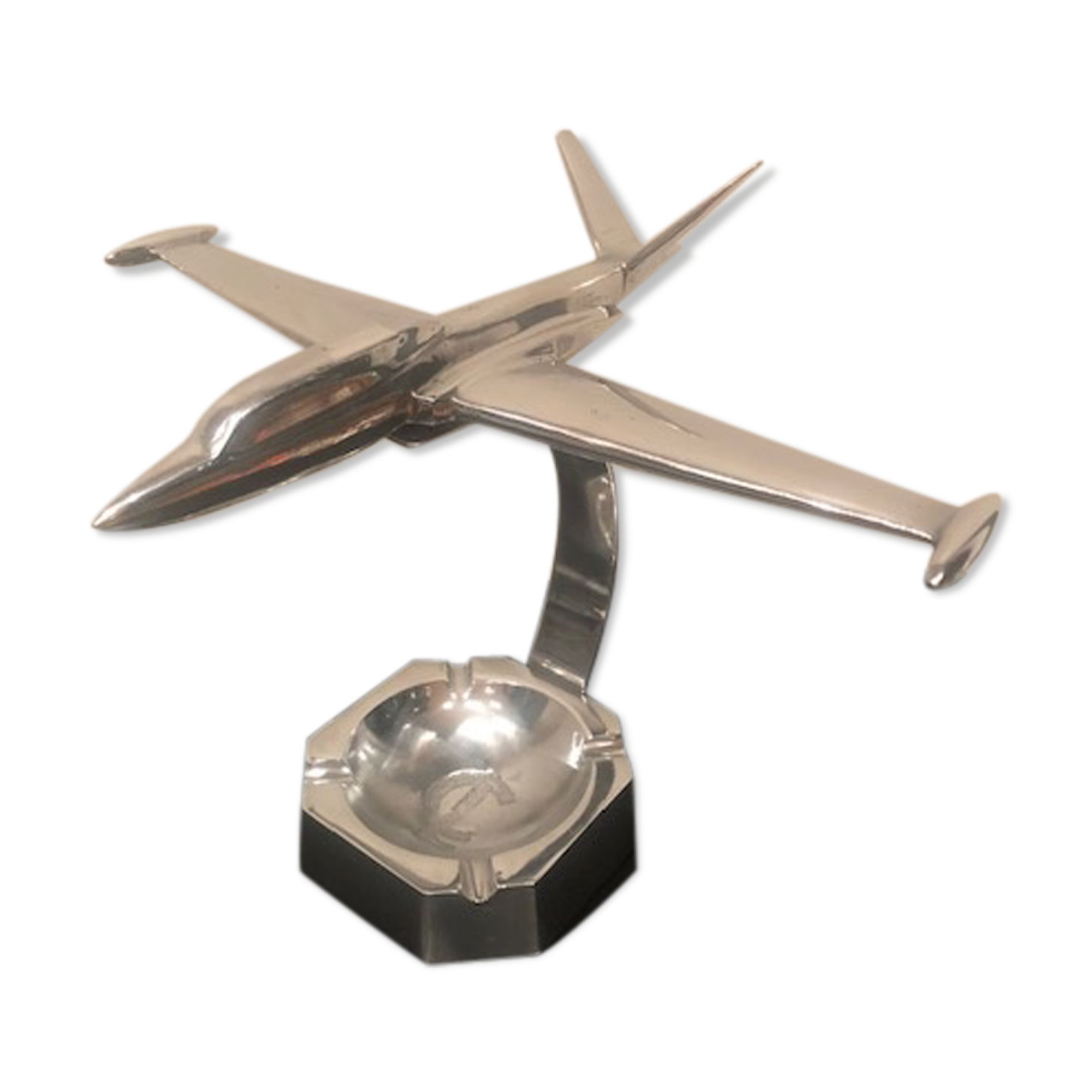 Cendrier avion Art Déco 1930