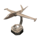 Cendrier avion Art Déco 1930