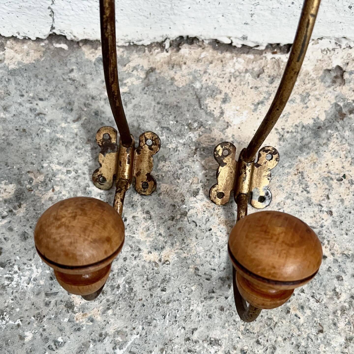 Pair of coat hooks