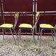 Chaises formica jaune