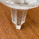 Olympics glass candle holder by Lars Hellsten for Orrefors, Sweden, 1984