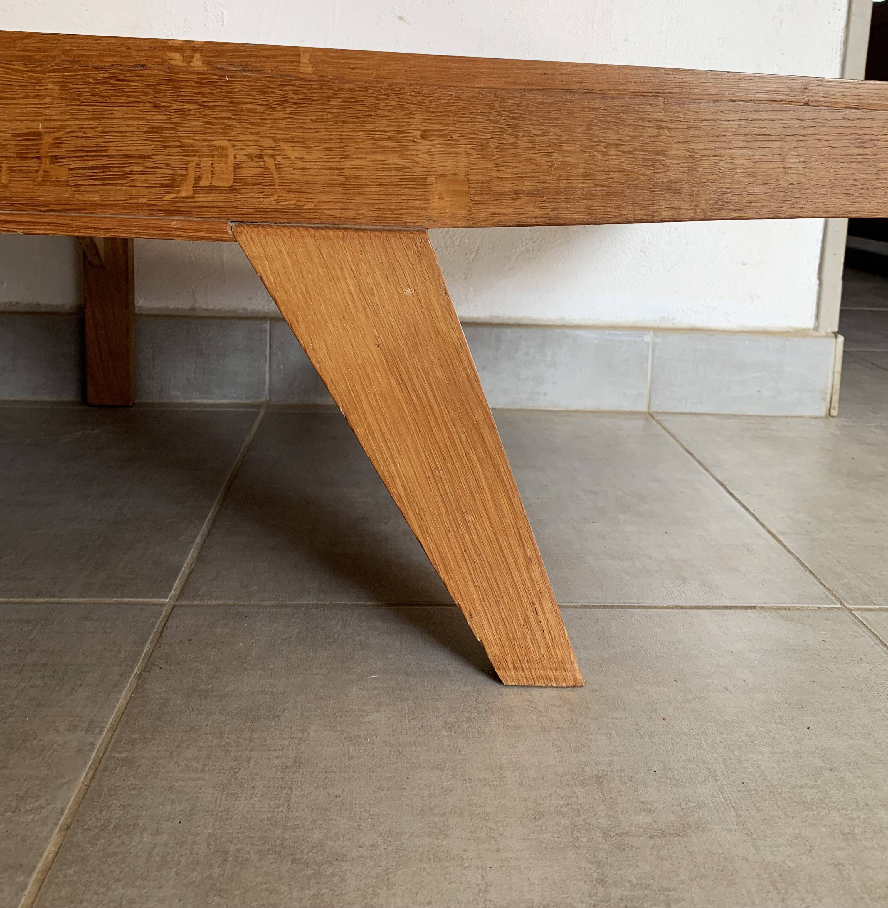 Vintage coffee table from the 60s in oak