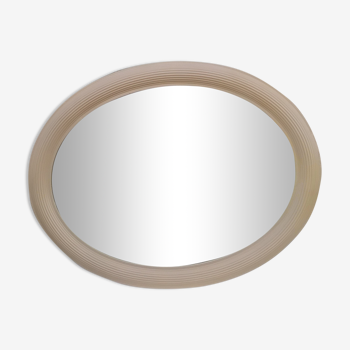 Art deco-style oval mirror 71x56cm