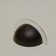 Pair of half-moon metal and lucite wall lights Postmodern Memphis vintage Circa 1980