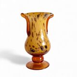 Art Nouveau Opaline Glass Vase by Cristallerie de Clichy, France