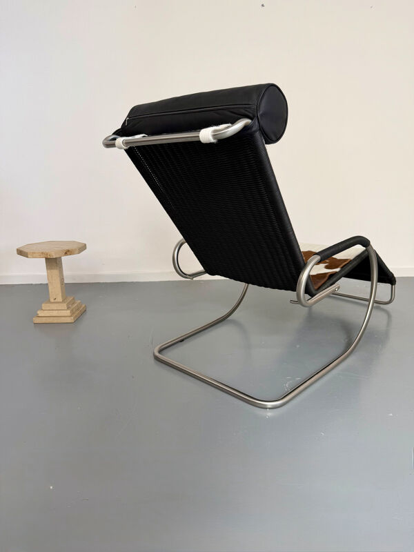 Fauteuil Lounge design Tecta par Mies Van Der Rohe réglable vintage