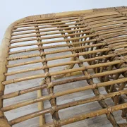 Vintage wicker side table, 1970