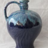 Pichet bleu vase en céramique cab céramique d'art de Bordeaux