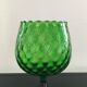 Photophore en verre vert