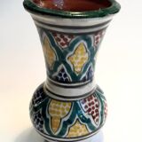 Enamelled earthenware vase