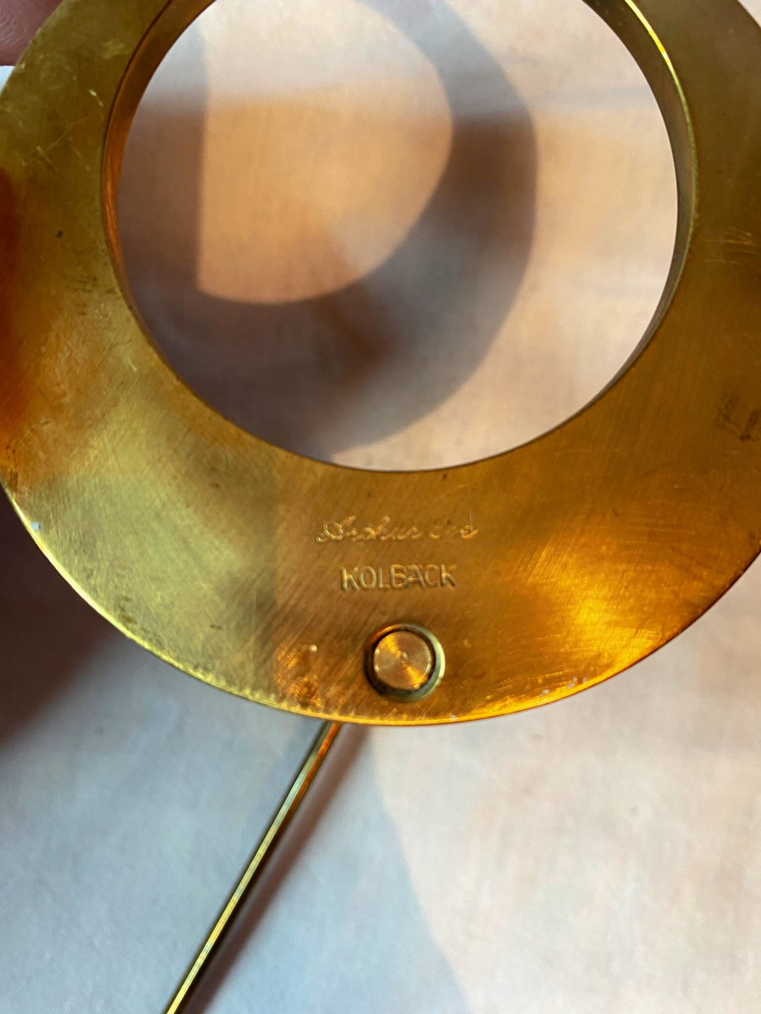 Arthur Pe brass wall candlesticks