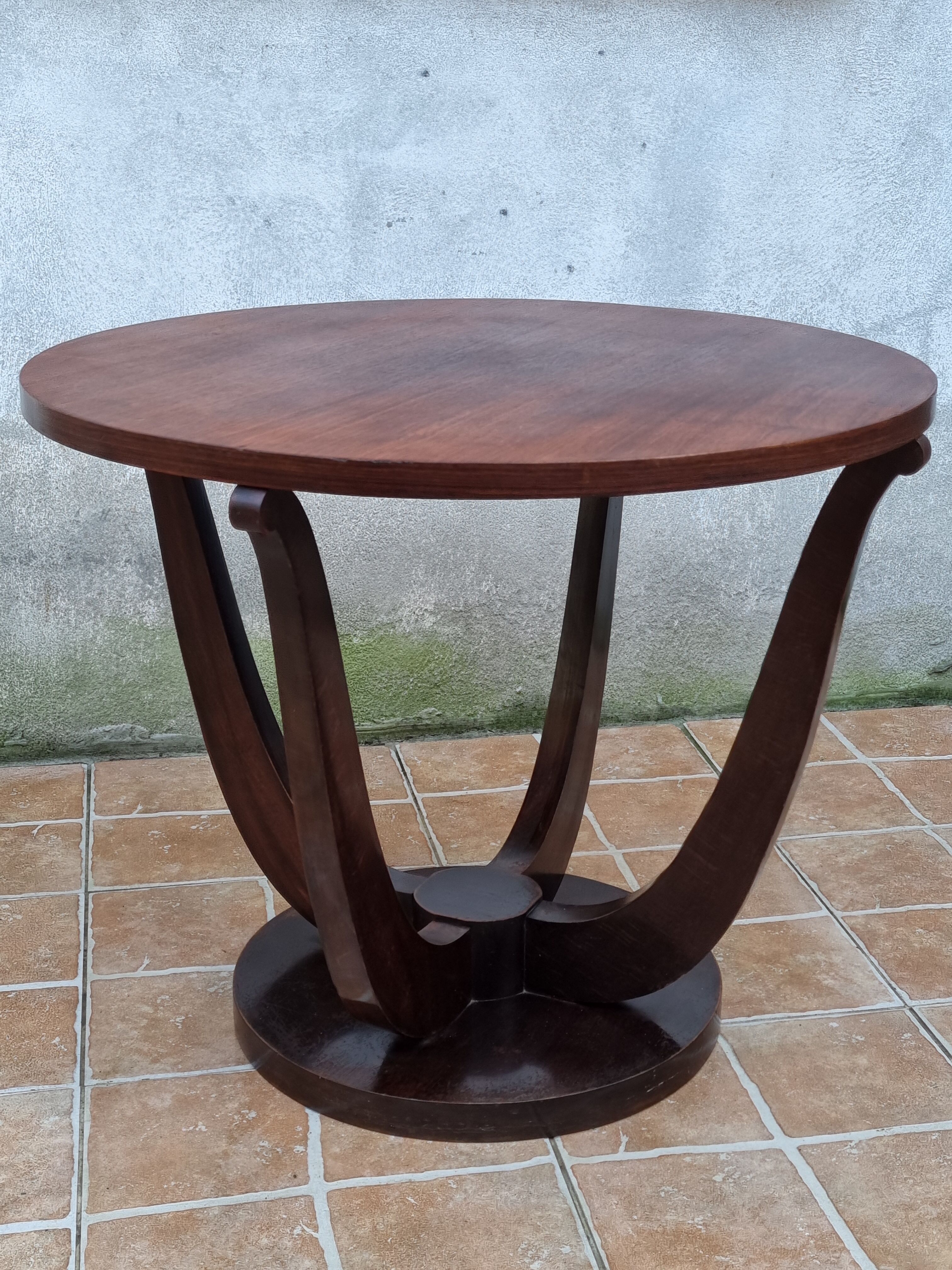 Art Deco pedestal table, 70 cm
